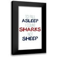thumbnail image 1 of Kimberly, Allen 9x14 Black Modern Framed Museum Art Print Titled - Count Sharks, 1 of 5