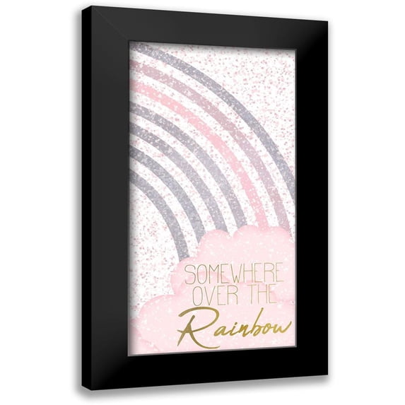 Kimberly, Allen 9x14 Black Modern Framed Museum Art Print Titled - Somewhere Over The Rainbow 1 v2