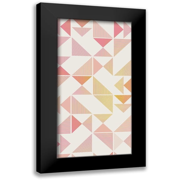 Kimberly, Allen 9x14 Black Modern Framed Museum Art Print Titled - Triangle Panel 2