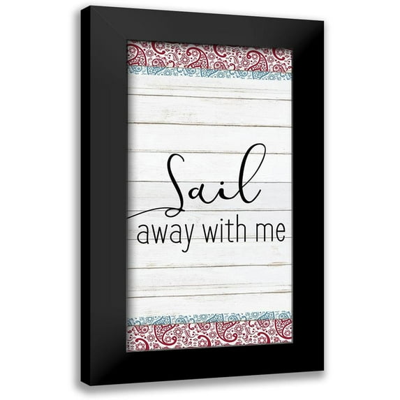 Kimberly, Allen 9x14 Black Modern Framed Museum Art Print Titled - Whale Tail 1
