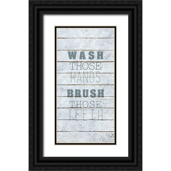 Kimberly, Allen 9x14 Black Ornate Wood Framed with Double Matting Museum Art Print Titled - Wash Brush