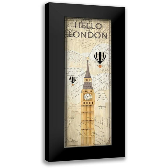 Kimberly, Allen 9x18 Black Modern Framed Museum Art Print Titled - Hello Travel 1