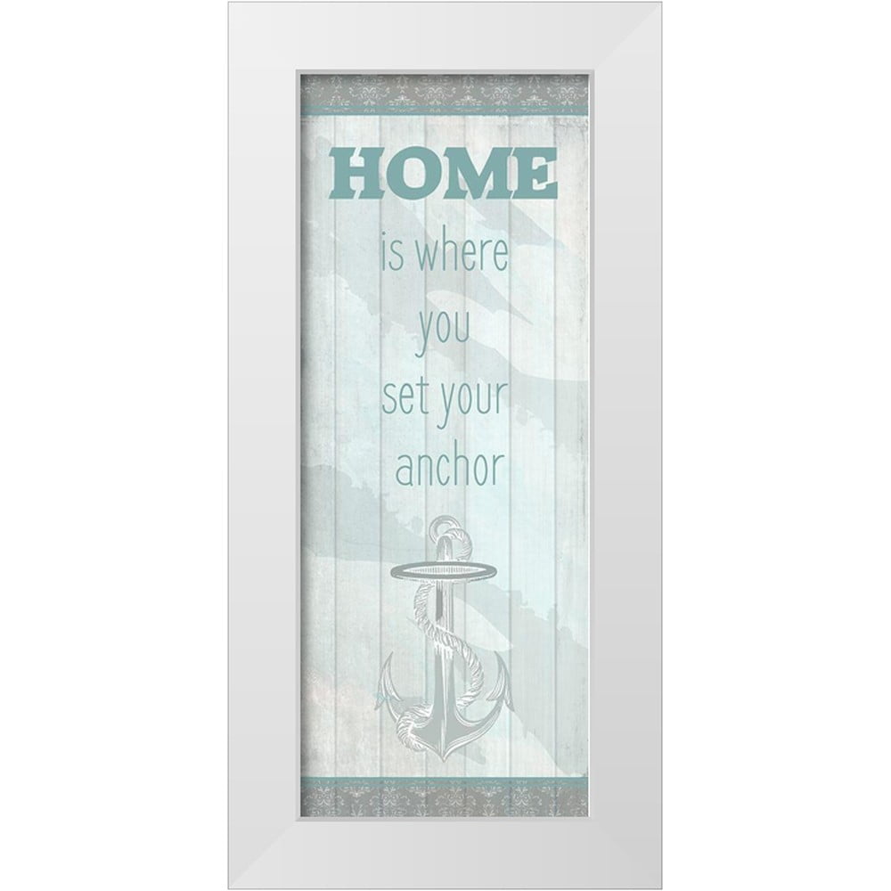 Kimberly, Allen 9x18 White Modern Wood Framed Museum Art Print Titled ...