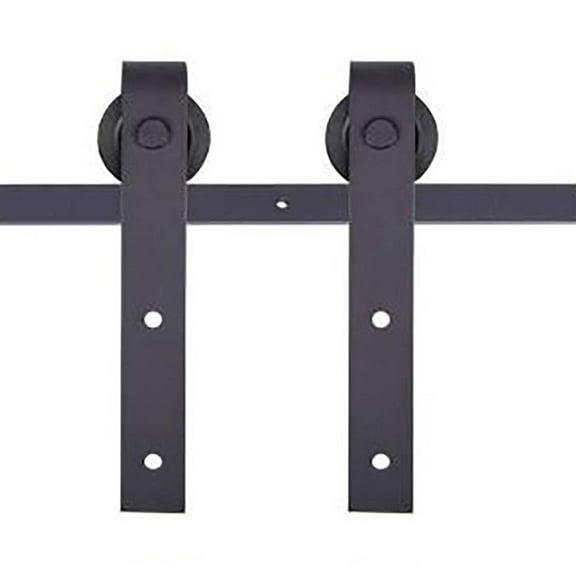 Kimberly Bay 78" x 78" x 0.25" Black SFP Finished Products Division Barn Door Hardware Kit