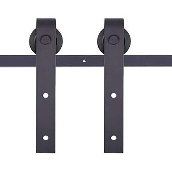 Kimberly Bay 78" x 78" x 0.25" Black SFP Finished Products Division Barn Door Hardware Kit