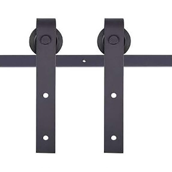 Barn Door Hardware Black 79 in. W x 2.5 in. H for 36 in. Door
