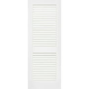 Kimberly Bay Louvered Solid Wood Primed Standard Door