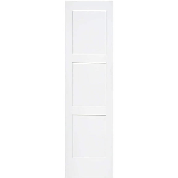 Shaker 3 Panel Solid Core White Interior Door Slab