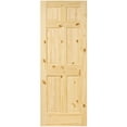thumbnail image 1 of 6-Panel Colonial Knotty Pine Unfinished Interior Door Slab, 1 of 10