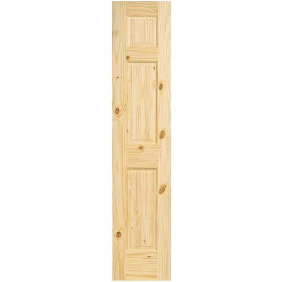 6-Panel Colonial Knotty Pine Unfinished Interior Door Slab