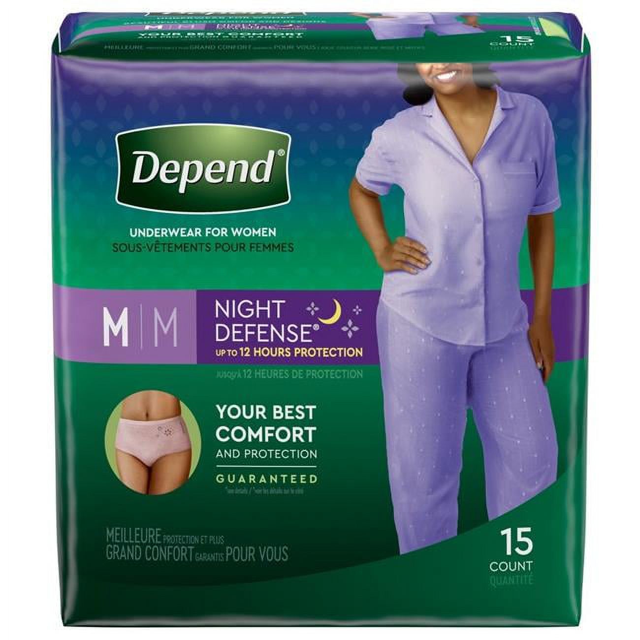 Kimberly Clark 1163806-PK Underwear Incont Depend Overnight Blush ...
