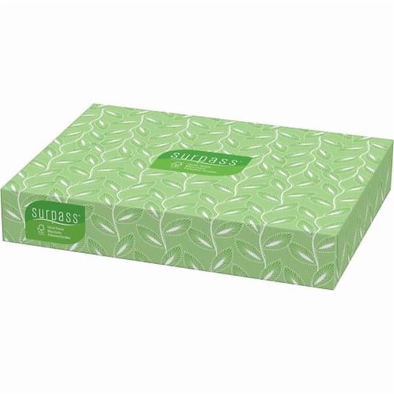 Kimberly-Clark 21340 CPC 8.3 x 8 in. Surpass Facial Tissue, White - 100 Count & Case of 30