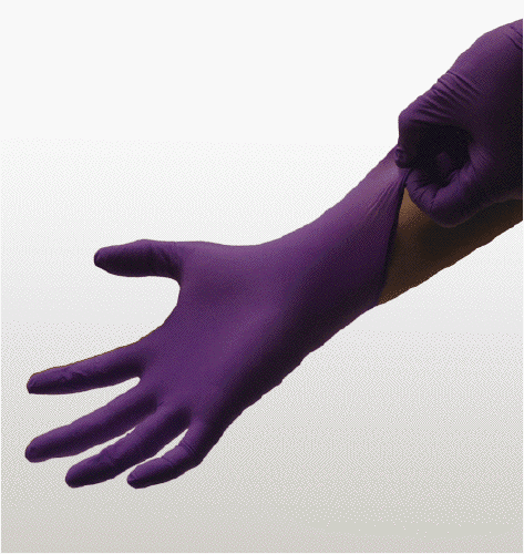 Kimberly Clark 55083 Nitrile Xtra Exam Gloves Large 95 Purple 10