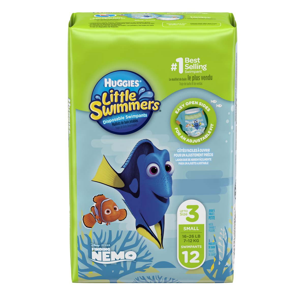 Kimberly Clark 83393108 Disney Print KC Huggies Little Swimmers Swim Diaper - Pack of 96
