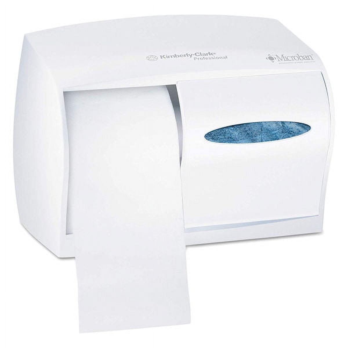KimberlyClark Coreless DoubleRoll Toilet Paper Dispenser, White