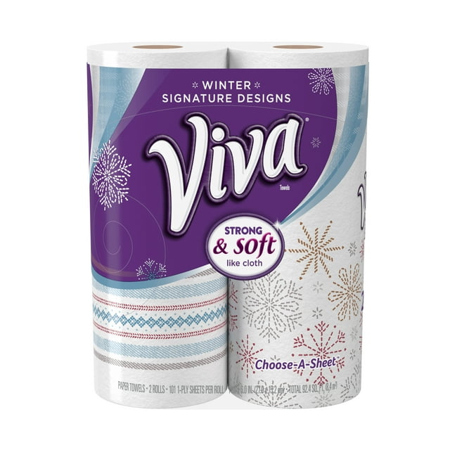 Kimberly Clark Gobal Viva Cas Bit Roll Design 2pack