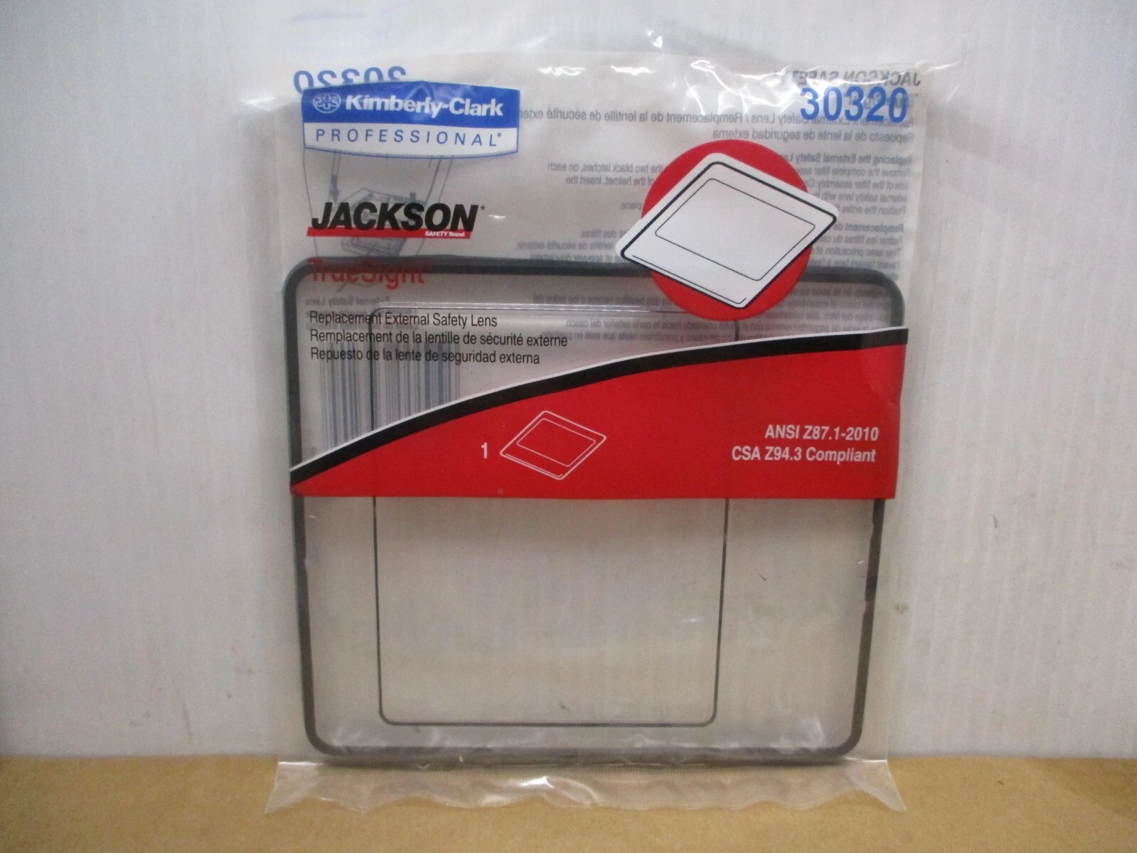 Kimberly-Clark Jackson Safety 30320 Truesight External Safety Lens New