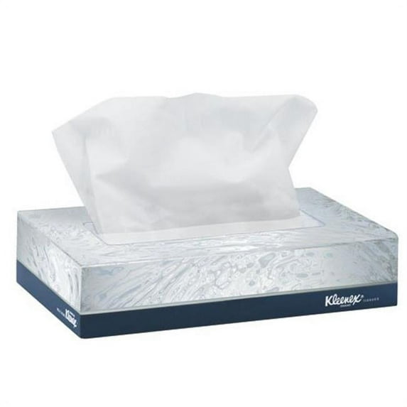 Kimberly-Clark KCC 21195 Kleenex Jr Fcl Tiss 8.4X5.8 2P white 48/65