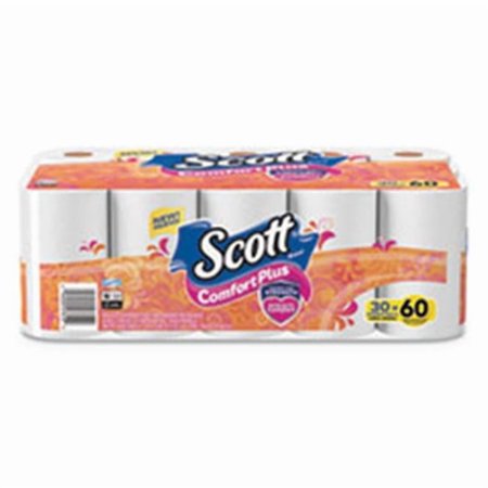 Kimberly Clark KCC 231 Sheets Double Roll Comfort Plus Toilet Bath Tissue Paper, White - 2 Per Case - 30 Roll Per Pack