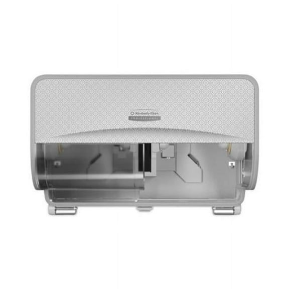 Kimberly-Clark KCC53698 Coreless Standard Roll Toilet Paper Dispenser, Silver Mosaic