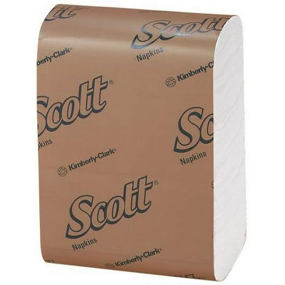 Kimberly Clark KCC98720 Dispenser Low Fold Scott Napkins, White - 12 x 7 in. - 32 Per 250 Per Carton & Pack of 32