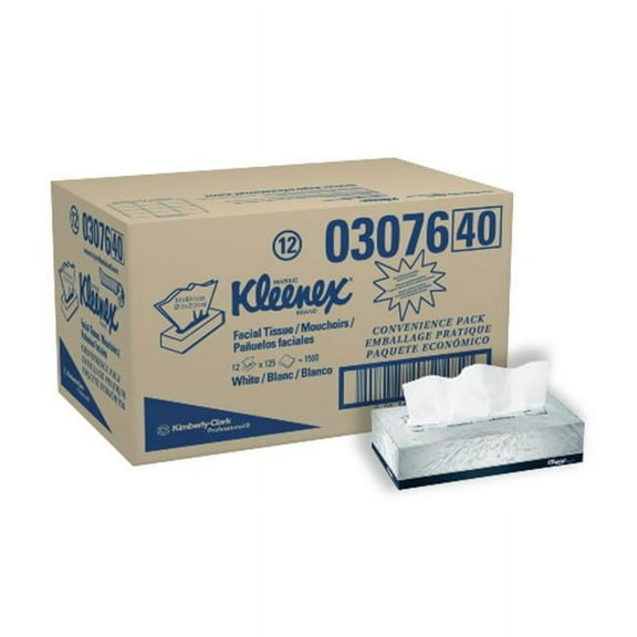 Kimberly-Clark Kleenex Surpass Facial Tissue 8.4X8.4 2P White- 100 Count - Case of 36