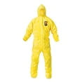 thumbnail image 1 of Kimberly-Clark  Large Storm Flap Hooded A70 Chemical Spray Protection Coveralls, Yellow - 12 per Case, 1 of 1