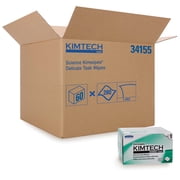 Kimberly-Clark PROFESSIONAL Kimwipes Delicate Task Kimtech Science Wipers 34155, White, 1-PLY, 60 Pop-Up Boxes / Case, 286 Sheets / Box, 16,800 Sheets / Case