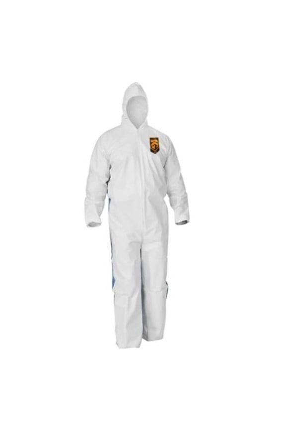 Professional 412-42119 Kleenguard A40 Breathable Back Liquid & Particle White Protection Coveralls - Medium