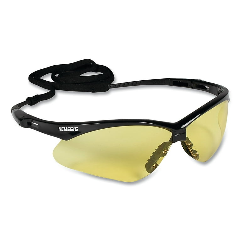 Nemesis Safety Glasses, Black Frame, Amber Lens, 12/Box Nemesis Safety Glasses, Black Frame, Amber Lens, 12/Box