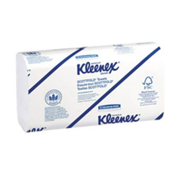 Kimberly-Clark Professional Kleenex Scottfold Towel 9.4 in. W x 12.4 in. L - White