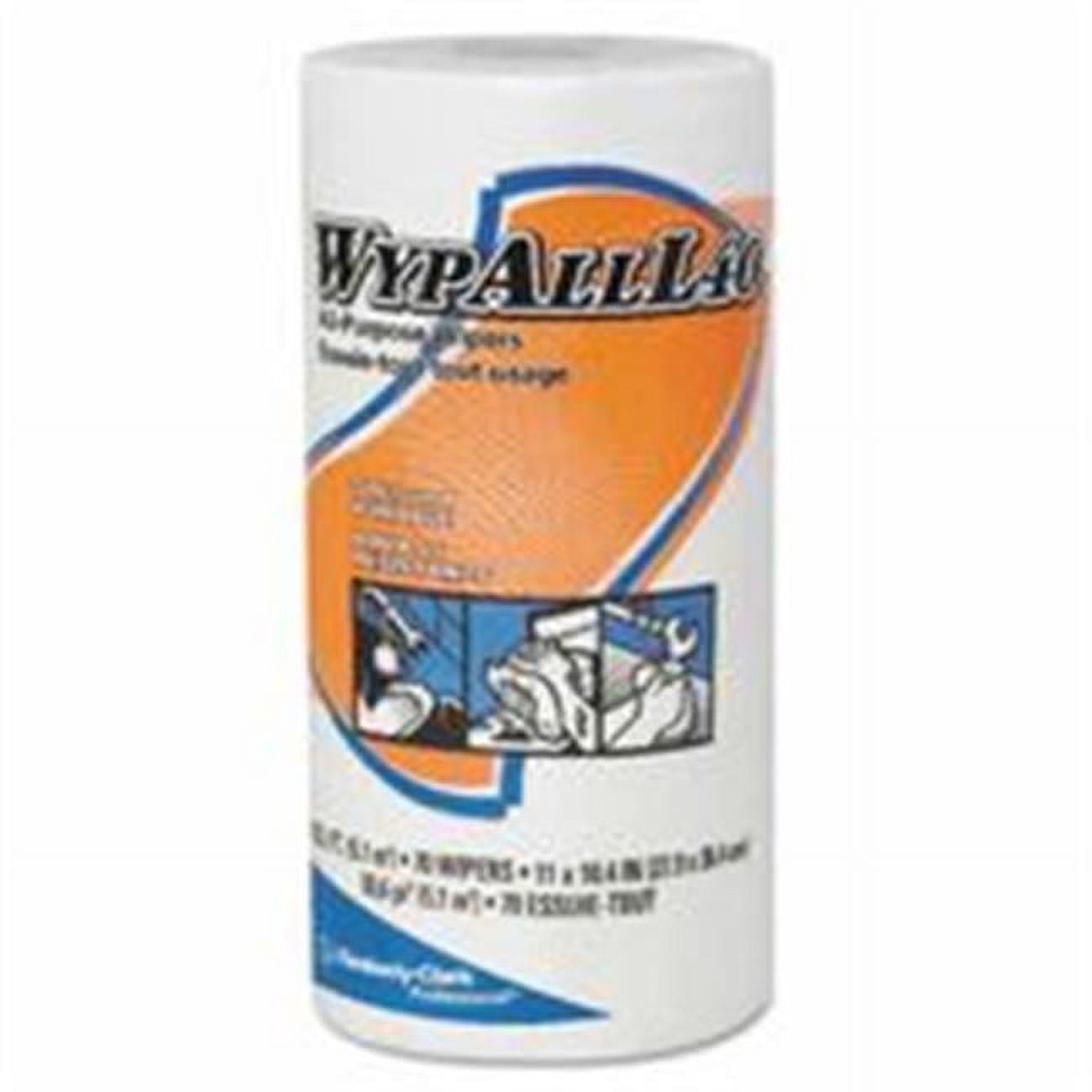 KimberlyClark Professional WypAll L40 Wipers, White, 70 per roll
