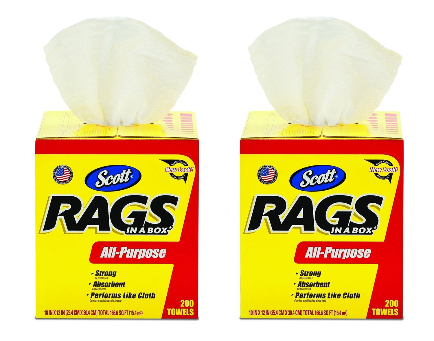 Box Of Rags Kimberly-Clark Scott Rags In A Box - 2 Boxes Of 200 ...