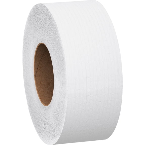 Kimberly Clark Scott Jr. Jumbo Bathroom Tissue Roll White, Recycled Fiber, 1000' Length x 3.55" Width | 12 Roll/Case