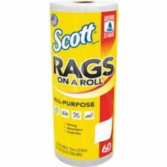 Kimberly-Clark/Scott Paper Scott Rags On A Roll - Pack of 6 Bulk Value Case