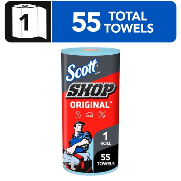 Scott® Shop Towels Original™, 55 Towels, Single Roll