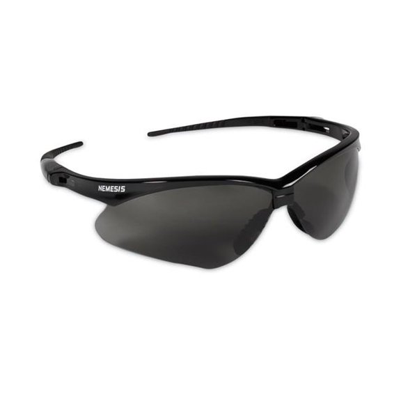 Kimberly-Clark ANS22475 V30 Nemesis Safety Glasses, Black Frame, Smoke Anti-Fog Lens