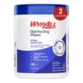 thumbnail image 1 of WypAll Brand Disinfecting Wipes (54481), with Hydrogen Peroxide Disinfectant Cleaner for Commercial, Industrial & Healthcare, 5.75 x 7 inch Sheets, Fresh Scent (3 Canisters of 185 Sheets), 1 of 9