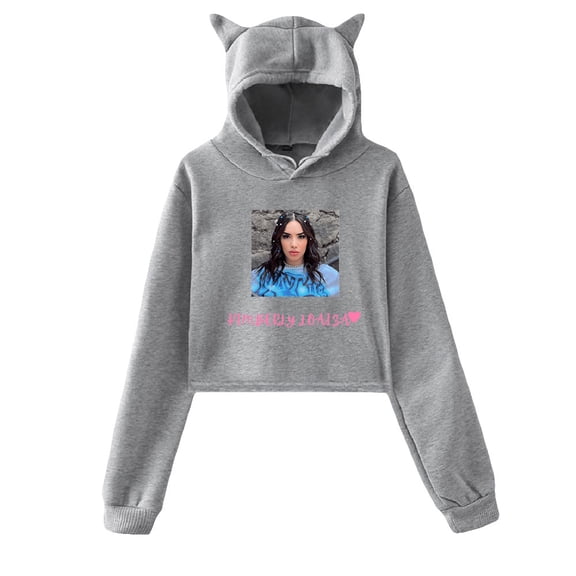 Kimberly Loaiza Hoodie Sweatshirts Crop top Printing Singer for Girls Cat Ear Youth  Clothes Casual