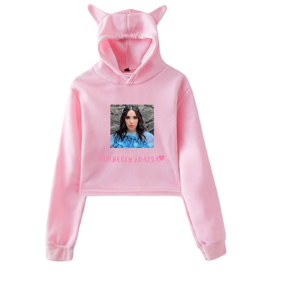 Kimberly Loaiza Hoodie Sweatshirts Crop top Printing Singer for Girls Cat Ear Youth Clothes Casual