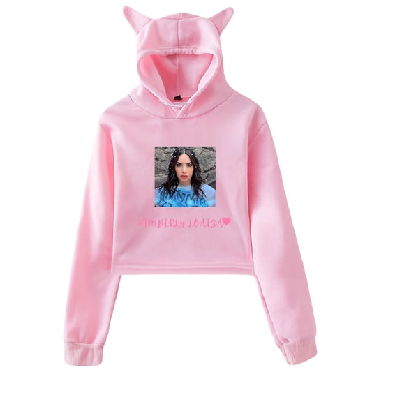 Kimberly Loaiza Hoodie Sweatshirts Crop top Printing Singer for Girls Cat Ear Youth Clothes Casual