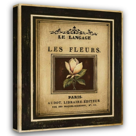 Kimberly Poloson 20x24 Gallery Wrapped Canvas Wall Art Titled - Flower Garden II