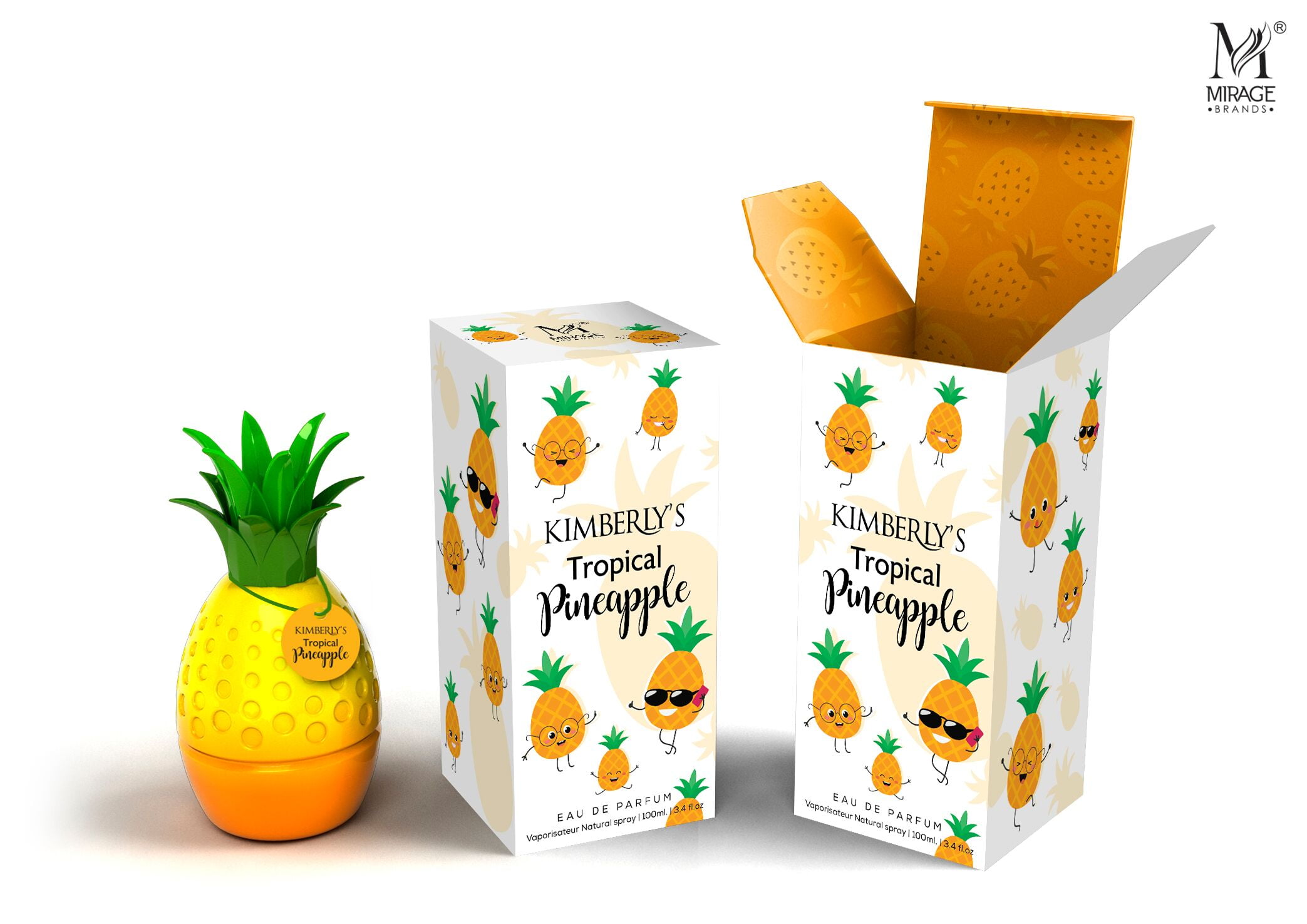 Kimberly Tropical Pineapple designer perfume 3.4 oz spray