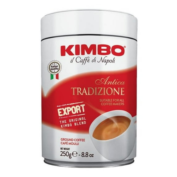 Kimbo Antica Tradizione Ground Coffee Tin 8.8 oz Pack of 4