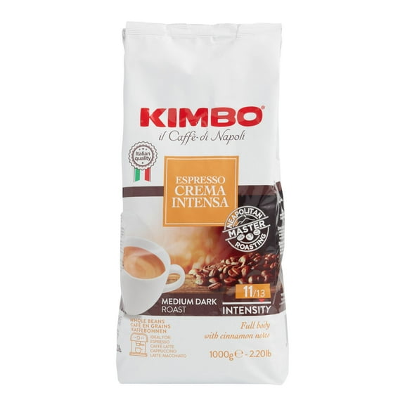 Kimbo Crema Intensa Espresso Whole Bean Coffee 2.2 lbs Pack of 2