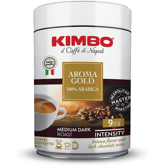 Kimbo Espresso Coffee Italiano Aroma Gold 100% Arabica 3 Cans
