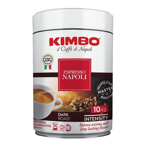 Kimbo Espresso Napoletano Ground Coffee Tin 8.8 oz. Pack of 3