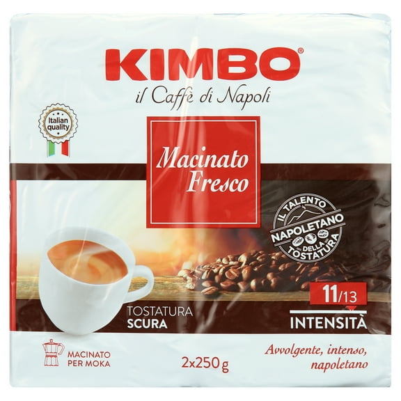 Kimbo Macinato Fresco 8.8 Oz (250g) Brick (Pack of 2)