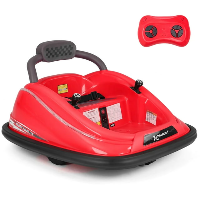 Kimbosmart DIY Electric Bumper Car for Kids with Remote Control 6V Ride On Toy