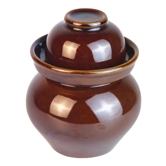 Kimchi Altar with Lid, Airtight Storage Jars, Traditional Chinese Retro Porcelain Pickle Jar for Sauerkraut, Pickles, Kimchi, Vegetables, Food Container
